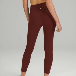 Lululemon Wunder Train Date Brown leggings